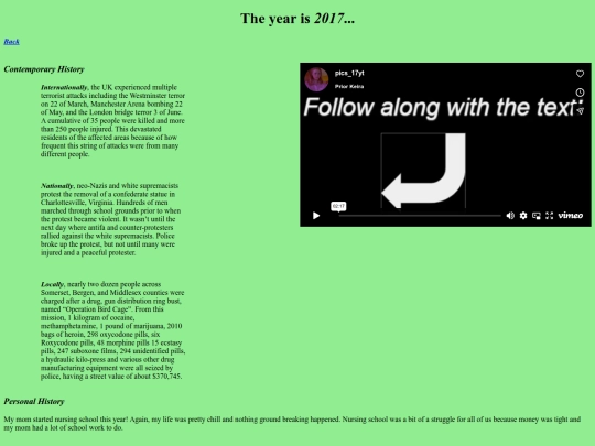 personal-history/2017 screenshot