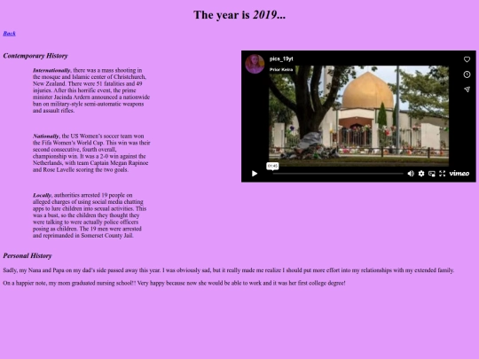 personal-history/2019 screenshot