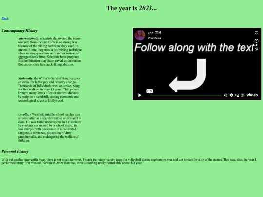 personal-history/2023 screenshot