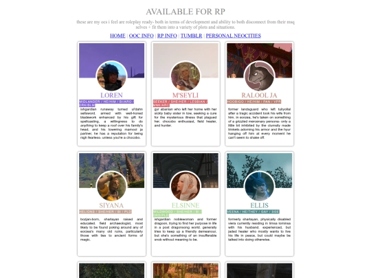 characters screenshot