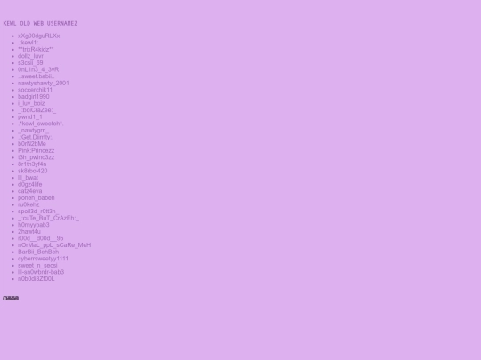 usernames screenshot