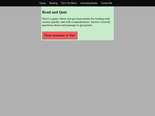 ReadAndQuiz screenshot
