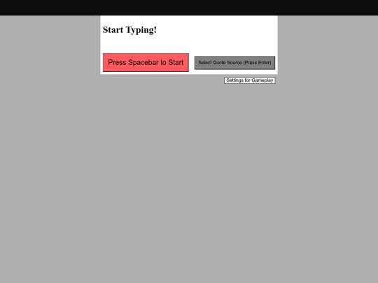 TypingGame screenshot