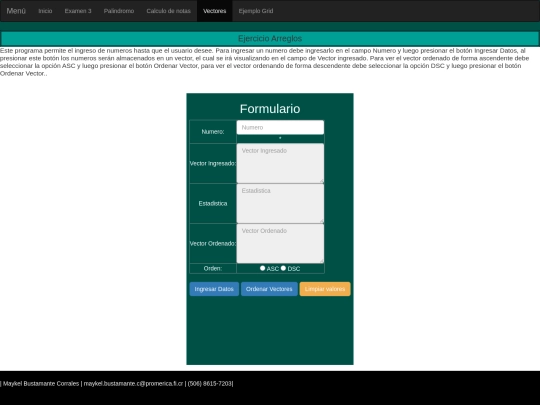 Vectores screenshot