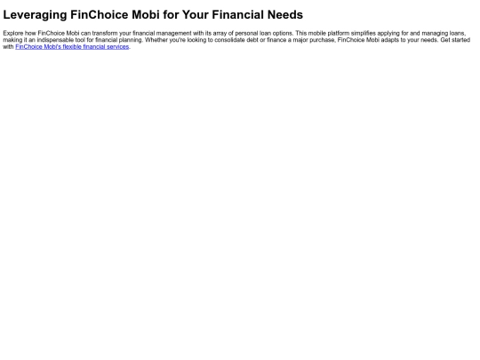 finchoice screenshot