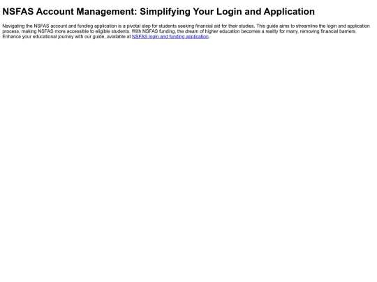 nsfasaccount screenshot