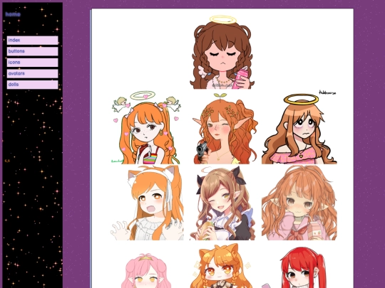 collections/avatars screenshot