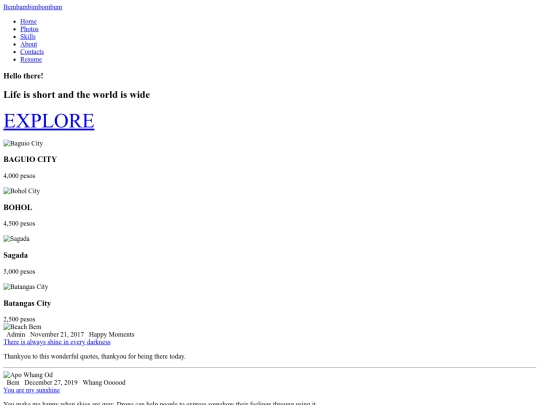 First Web Project/Bem'sWeb screenshot