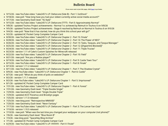 bulletin-board screenshot