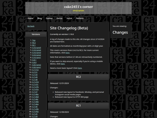 changelog-beta screenshot