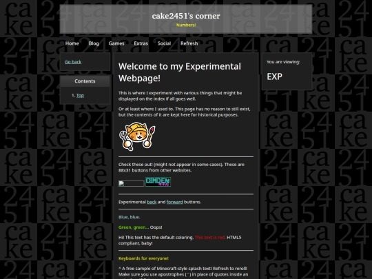 experimental screenshot