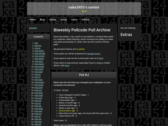 extras/poll-archive screenshot