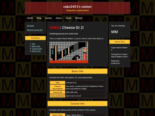 mm/courses/cheese2 screenshot