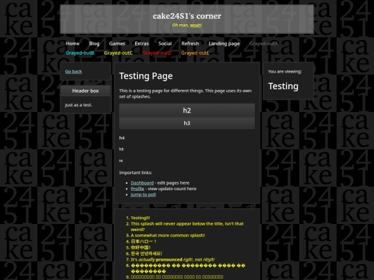 testing screenshot