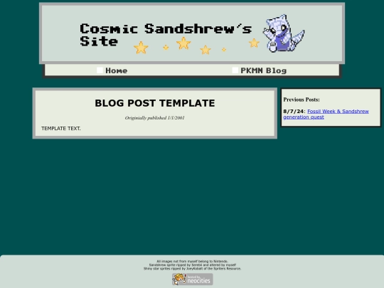 blog/blogtemplate screenshot