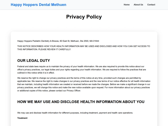 privacy-policy screenshot
