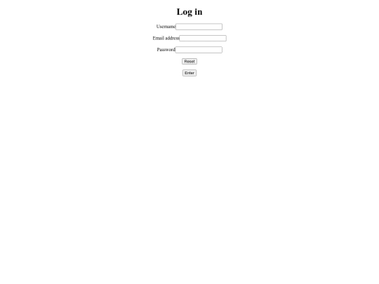login screenshot