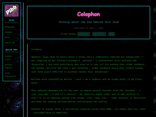 colophon screenshot