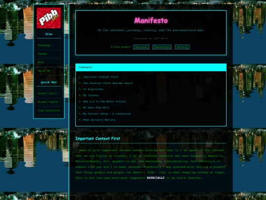 manifesto screenshot