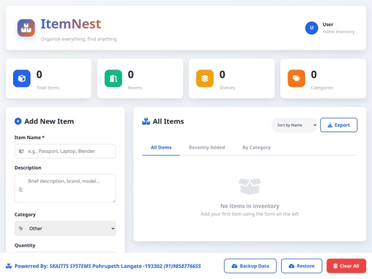 index screenshot