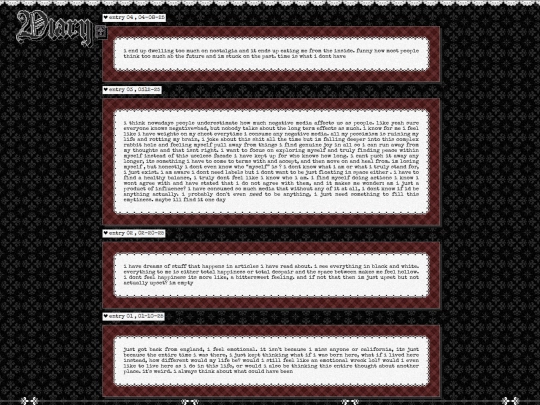 webmistress/diary screenshot