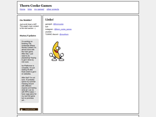 links screenshot