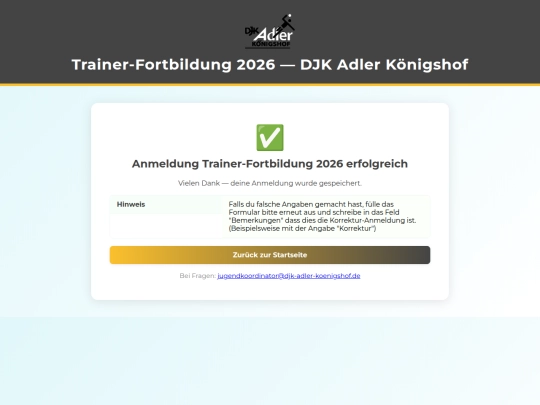 anmeldung_erfolg screenshot