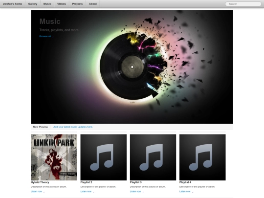 music screenshot