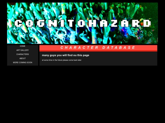 Characters screenshot