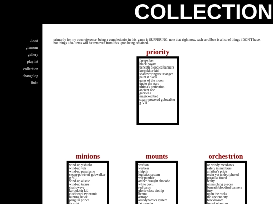 collection screenshot
