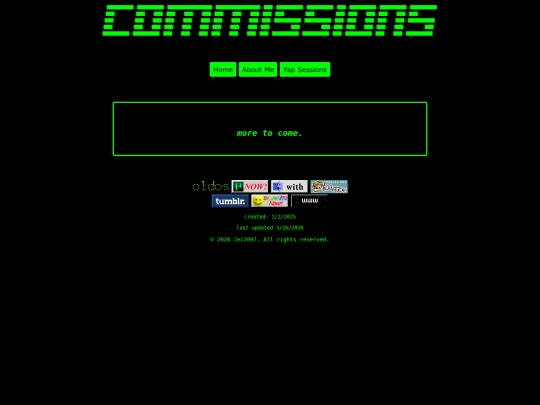 commissions screenshot