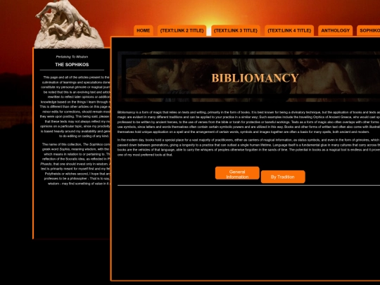 links/sophikos/witchcraft/bibliomancy screenshot
