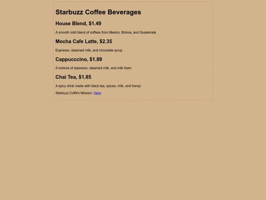StarBuzzCoffee screenshot