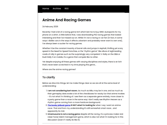 posts/2026-02-24-anime-and-racing-games screenshot