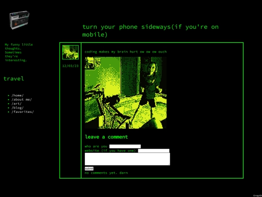 blog screenshot