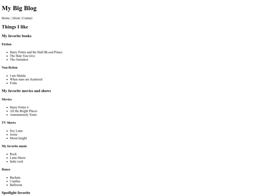 Web Design/1-HTML/project4 screenshot