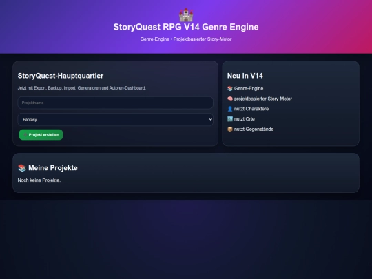 storyquest-v14-genre-engine screenshot