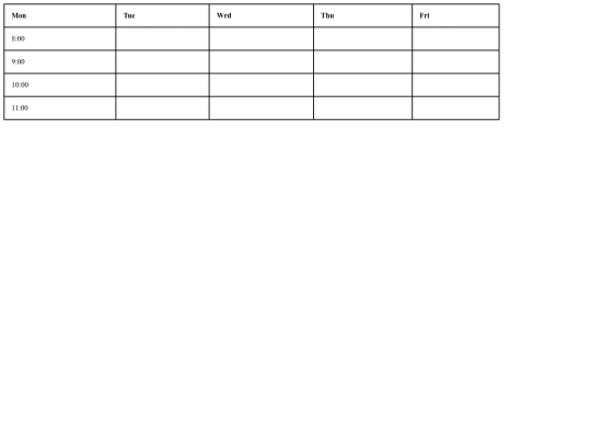 horario screenshot
