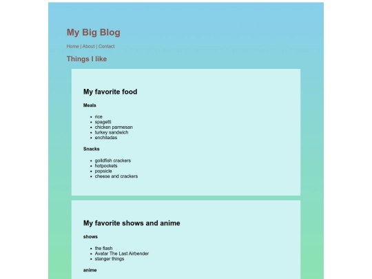 web Design/2-css/CSSProject1 screenshot