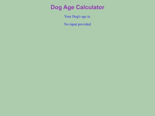 web Design/3-javascipt/DogAgeCalculator screenshot