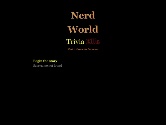Nerd World Trivia Kills ep. 1 screenshot