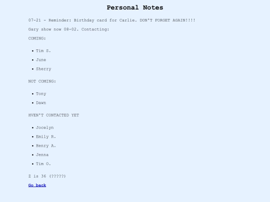 alnote screenshot