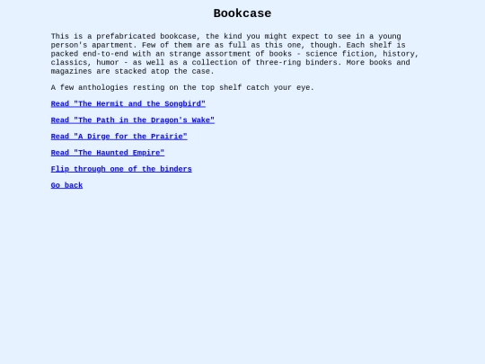 bookcase screenshot