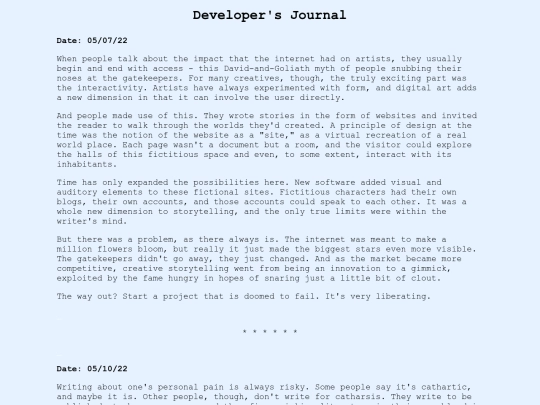 devjournal screenshot