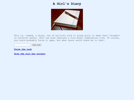 diary screenshot