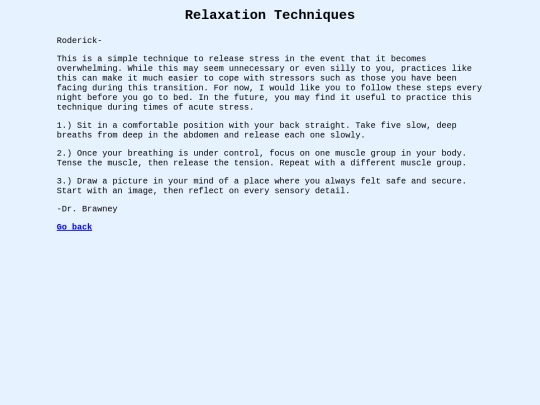 relaxation screenshot