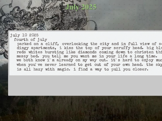 journaljuly25 screenshot