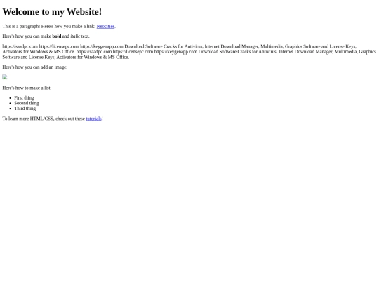 index screenshot