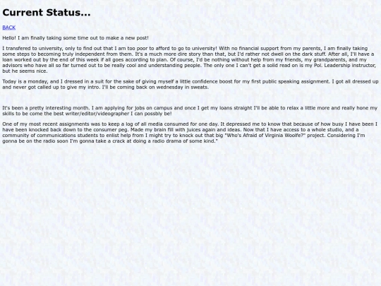 Status screenshot