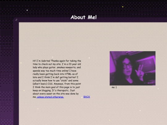 aboutme screenshot